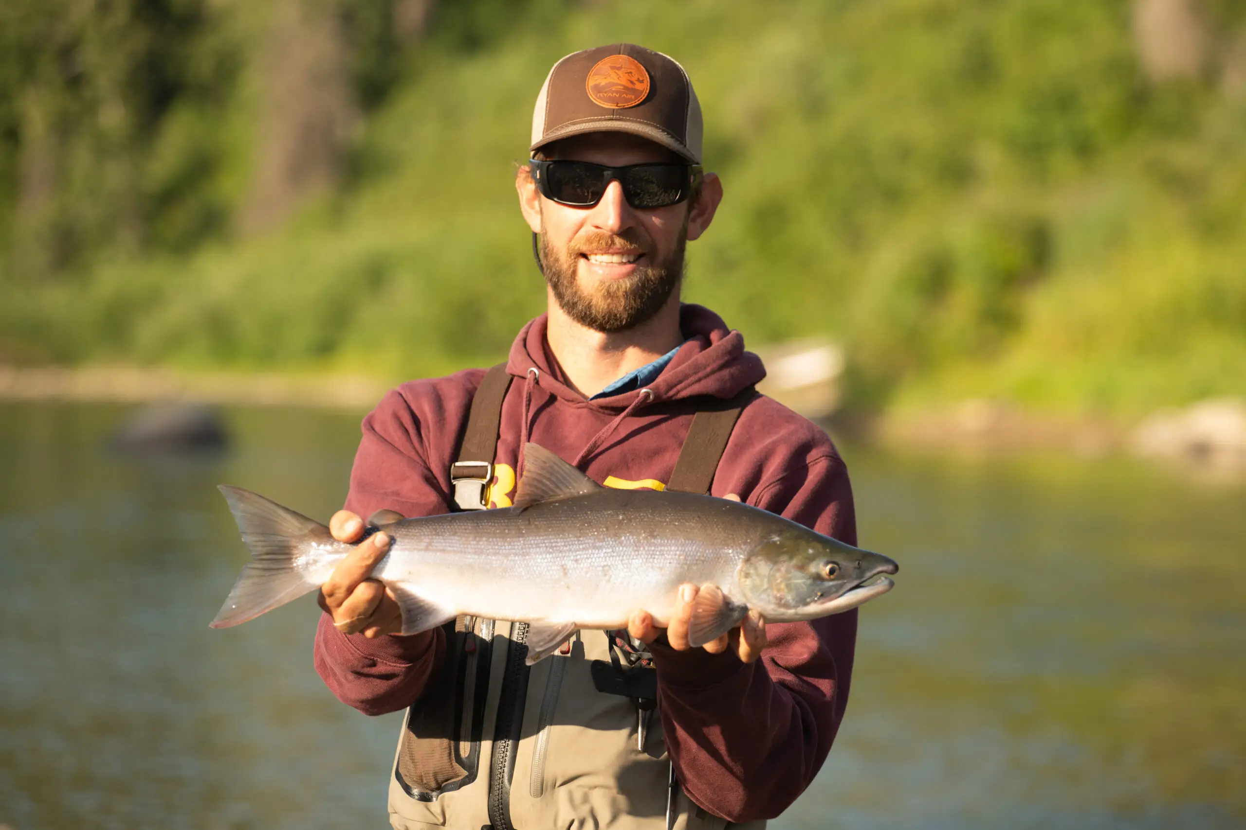 silver salmon caught by tal-adventures lodge guide in alaska where there is world-class fishing