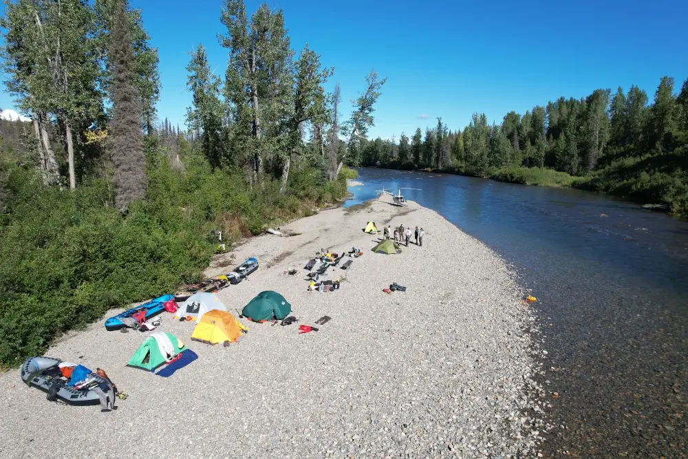 tents camping along the talachulitna camping alaska fishing packages